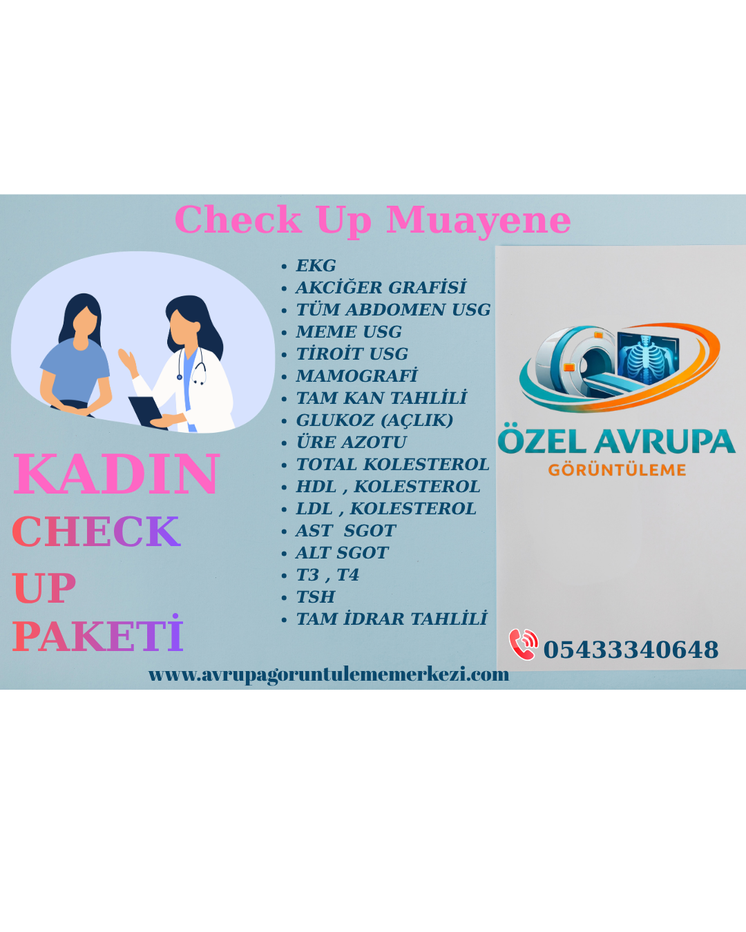 Kadın Sağlığı & Check-Up Görüntüleme Paketleri